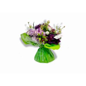 Bouquet bulle de fleurs artificielles